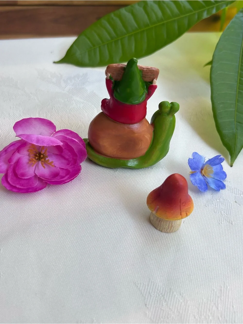 Mini Fairy Garden Decor Set Gnome Mushroom House Tree Swing Cottagecore NEW